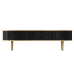 Umage Audacious TV Bench - Oak - Charcoal Colour: Charcoal - thumbnail 2