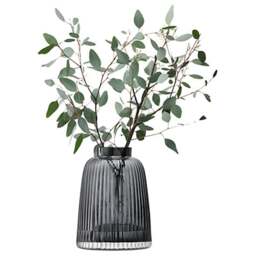 LSA International Pleat Vase - Grey - H20cm