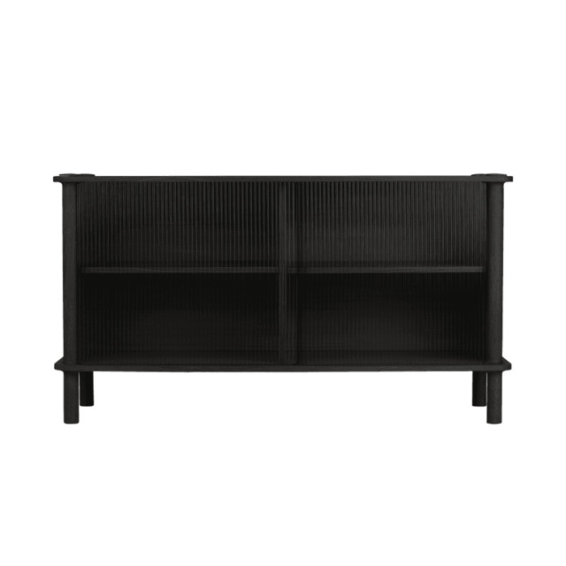 Umage Italic Sideboard -Black Oak - 2 Glass Doors door option: 2 Glass Doors - image 1