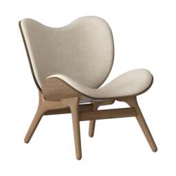 Umage A Conversation Piece Armchair - Low - Dark Oak - White Sands Colour: White Sands
