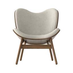 Umage A Conversation Piece Armchair - Low - Dark Oak - White Sands Colour: White Sands - thumbnail 2