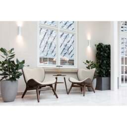 Umage A Conversation Piece Armchair - Low - Dark Oak - White Sands Colour: White Sands - thumbnail 3