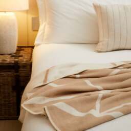 Tweedmill Textiles Reversible Cotton Twig Throw - Vintage - 140 x 160cm - thumbnail 4