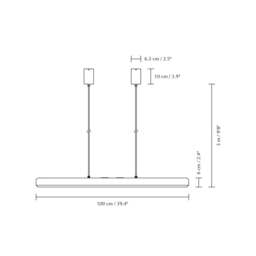 Umage Hazel Branch Pendant Lamp - 100cm - White / Brushed Brass Colour: White / Brushed Brass, Size: Width 100cm - thumbnail 5