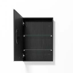 Wireworks Slimfit Magnifier Bathroom Cabinet 600 - Dark Oak - thumbnail 5