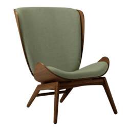Umage The Reader Armchair - Dark Oak - Morning Meadows Colour: Morning Meadows