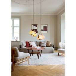 Halo Design DC Textile Pendant Light - O 40 cm Colour: Stone Grey - thumbnail 7