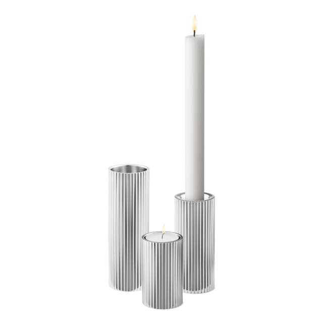 Georg Jensen Bernadotte Tealight/Taper Candle Holders - Set of 3 - image 1