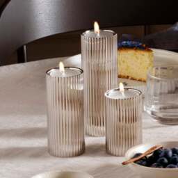 Georg Jensen Bernadotte Tealight/Taper Candle Holders - Set of 3 - thumbnail 2