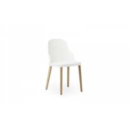 Normann Copenhagen Allez Chair - White - Lacquered Oak Legs - Polyamide Seat Colour: White, Leg Colour: Lacquered Oak, Seat Option: Polyamide - thumbnail 2