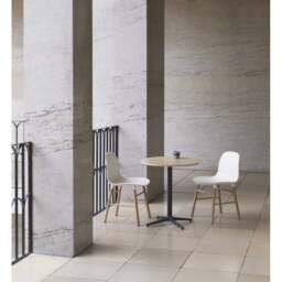 Normann Copenhagen Allez Chair - White - Lacquered Oak Legs - Polyamide Seat Colour: White, Leg Colour: Lacquered Oak, Seat Option: Polyamide - thumbnail 4