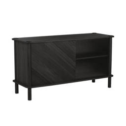 Umage Italic Sideboard - Black Oak - 1 Oak Door & 1 Glass Door door option: 1 Oak Door & 1 Glass Door - thumbnail 2
