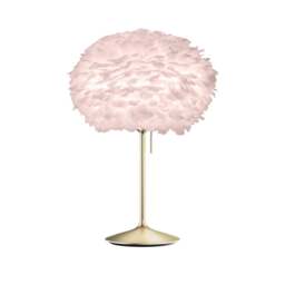 Umage Eos Table Lamp - Light Rose Feather Eos Medium/Brushed Brass Sante Stand - thumbnail 1