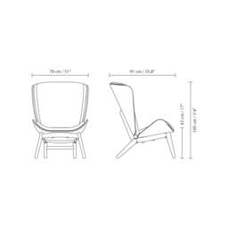 Umage The Reader Armchair - Black Oak - White Sands Colour: White Sands - thumbnail 6