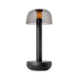 Humble Two Table Light - Black - Smoked Glass Shade