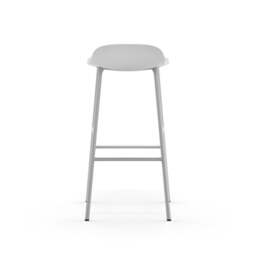 Normann Copenhagen Form Barstool - 75cm - White - White Legs Shell Colour: White, Leg Colour: Matching Shell Colour - thumbnail 4