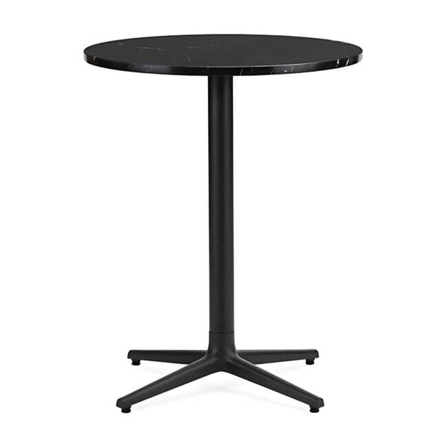 Normann Copenhagen Allez Round Cafe Table - 4 Leg - H75 O60 cm - Black Marble Tabletop Colour: Black (Marble)