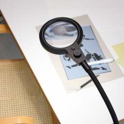 Halo Design Magni Rechargeable Superflex Portable Floor Lamp - Black - 3x Magnification - thumbnail 3