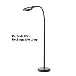 Halo Design Magni Rechargeable Superflex Portable Floor Lamp - Black - 3x Magnification - thumbnail 5