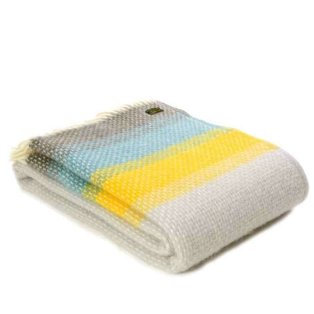 Tweedmill Textiles Pure New Wool Throw - Ombre Tidal - image 1