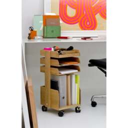 Wireworks Casper Rolling Workspace Organiser - Oak - thumbnail 5