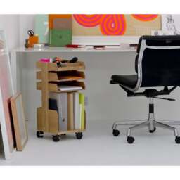 Wireworks Casper Rolling Workspace Organiser - Oak - thumbnail 4