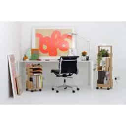 Wireworks Casper Rolling Workspace Organiser - Oak - thumbnail 3