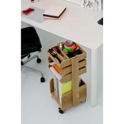 Wireworks Casper Rolling Workspace Organiser - Oak - thumbnail 6