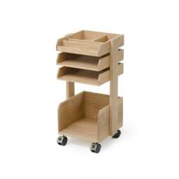 Wireworks Casper Rolling Workspace Organiser - Oak - thumbnail 2