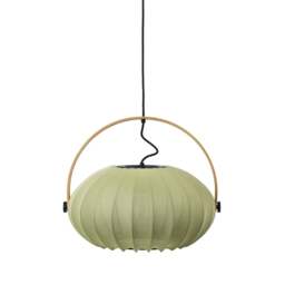 Halo Design DC Textile Pendant Light - O 40 cm Colour: Forest Green - thumbnail 1