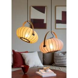 Halo Design DC Textile Pendant Light - O 40 cm Colour: Forest Green - thumbnail 7