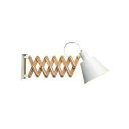 Halo Design Vintage Large Wall Lamp Size:  18cm, Colour: Glossy White