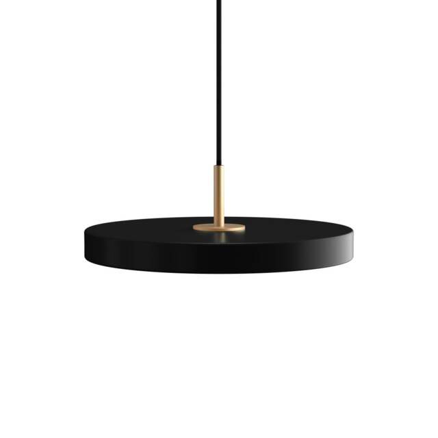 Umage Asteria Mini Pendant Light - Black Asteria Detail: Brass - image 1