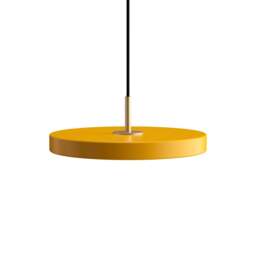 Umage Asteria Mini Pendant Light - Saffron Yellow Asteria Detail: Brass