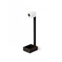 Wireworks Freestanding Toilet Roll Holder - Dark Oak