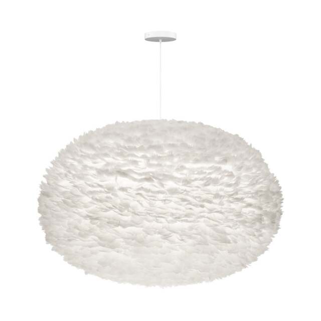Umage Eos Feather Pendant Shade - White - XXL - 110cm with White Rosette Cord Set With or Without Cord Set: With White Rosette Cord Set - image 1
