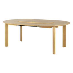 Umage Comfort Circle Dining Table with Extension - Rippled - Oak - thumbnail 2