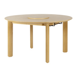Umage Comfort Circle Dining Table with Extension - Rippled - Oak - thumbnail 4