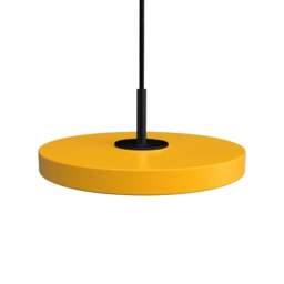 Umage Asteria Micro Pendant Light - Saffron Yellow - Black Top Colour: Saffron Yellow, Asteria Detail: Black