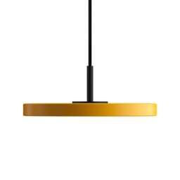 Umage Asteria Micro Pendant Light - Saffron Yellow - Black Top Colour: Saffron Yellow, Asteria Detail: Black - thumbnail 2