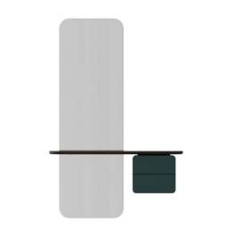 Umage One More Look Storage Mirror - Dark Oak - Forest Green Colour: Forest Green - thumbnail 2