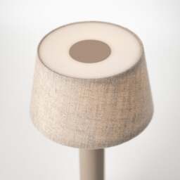 Humble Two Table Light - Beige - Beige Linen Shade - thumbnail 2