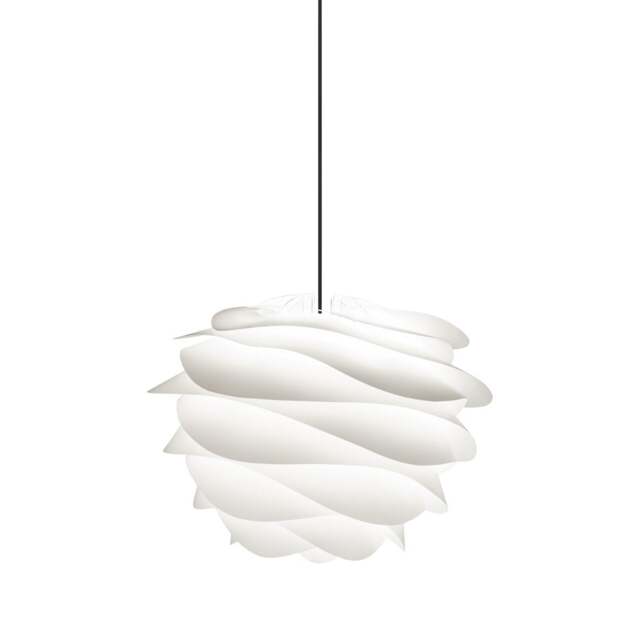 Umage Carmina Pendant Light Shade - White - Medium - 48cm with Black Cord Set With or Without Cord Set: With Black Cord Set - image 1