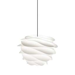 Umage Carmina Pendant Light Shade - White - Medium - 48cm with Black Cord Set With or Without Cord Set: With Black Cord Set - thumbnail 1