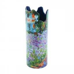 Dartington Crystal Monet - Irises in Garden Vase - thumbnail 1