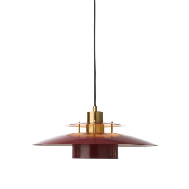 Halo Design Sorup Pendant Light - O 40 cm Colour: Glossy Merlot / Brass - image 1