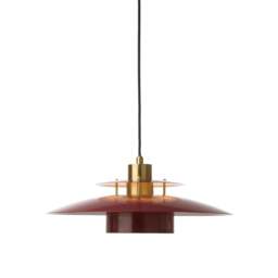 Halo Design Sorup Pendant Light - O 40 cm Colour: Glossy Merlot / Brass