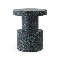 Normann Copenhagen Bit Stool/Side Table - Black Multi - thumbnail 1
