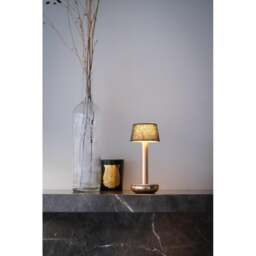 Humble Two Table Light - Gold - Emerald Linen Shade - thumbnail 6