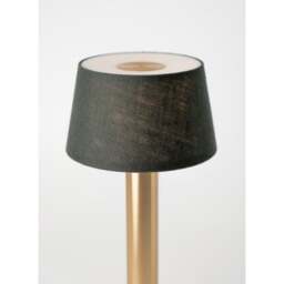 Humble Two Table Light - Gold - Emerald Linen Shade - thumbnail 3